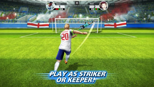 Captura de ecrã 1 de Football Strike - duelos online